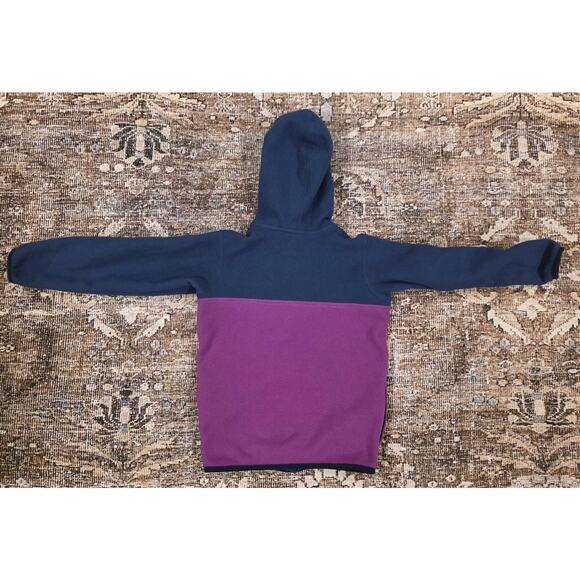 Patagonia Micro D Snap‑T Fleece Jacket Kids 4T Blue/Purple Cozy Outdoor Coat - Picture 3 of 6